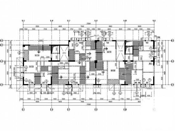 9层剪力墙结构公寓结构CAD施工图纸（桩基础） - 3