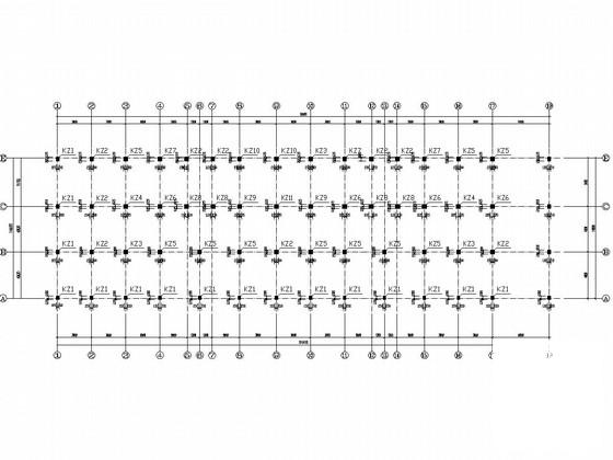 7层底框结构厂房结构CAD施工图纸（桩基础） - 4