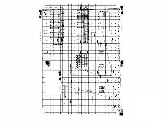 两层框剪结构地下室结构CAD施工图纸（7度抗震） - 2