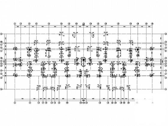 33层框架结构住宅楼结构CAD施工图纸（桩基础）(梁板配筋图) - 1