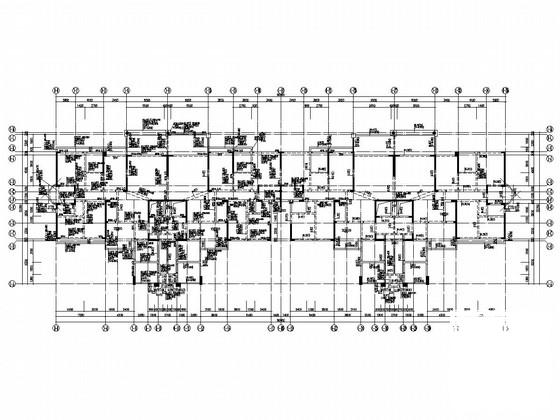 33层框架结构住宅楼结构CAD施工图纸（桩基础）(梁板配筋图) - 3