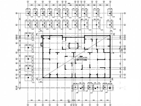26层框剪结构住宅楼结构CAD施工图纸（筏型基础）(抗震设防类别) - 4