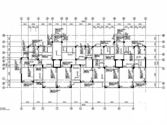10层框剪结构住宅楼结构CAD施工图纸（桩基础） - 2