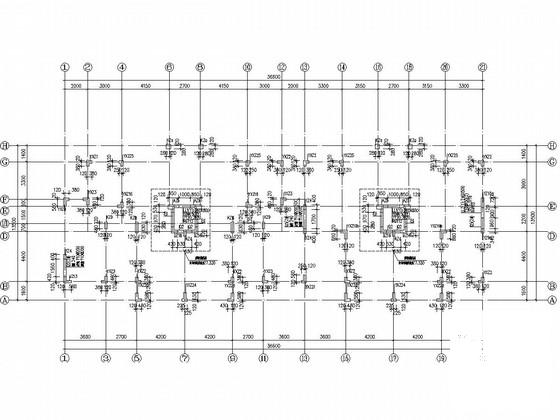 10层框剪结构住宅楼结构CAD施工图纸（桩基础） - 3