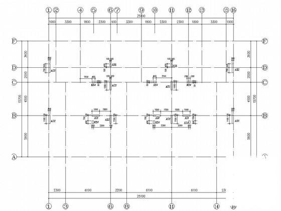 3层框剪结构别墅结构CAD施工图纸（独立基础） - 2