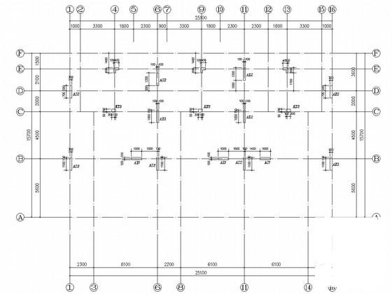 3层框剪结构别墅结构CAD施工图纸（独立基础） - 4