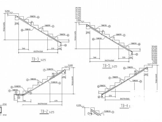 11层框剪结构住宅楼结构CAD施工图纸（桩基础）(预应力混凝土管桩) - 4