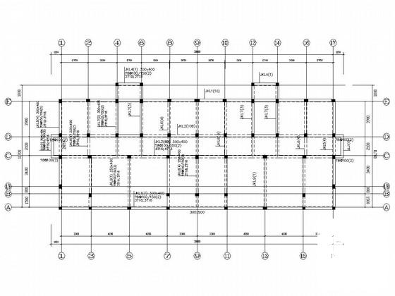 7层框架结构住宅楼（带车库）结构CAD施工图纸（独立基础） - 4