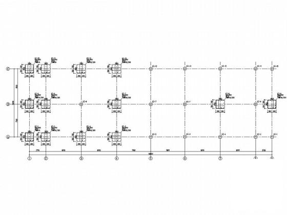 3层（局部4层）框架结构综合楼结构CAD施工图纸（桩基础） - 3