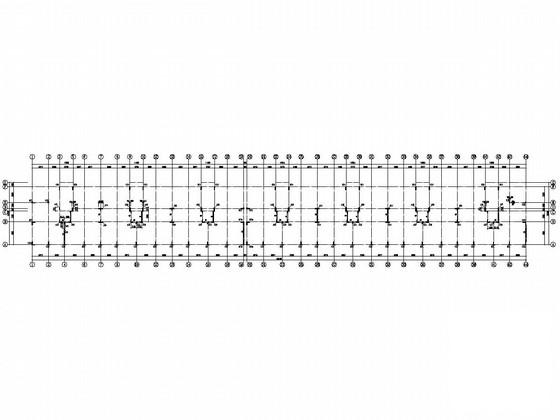 12层框剪结构别墅结构CAD施工图纸（桩基础）(平面布置图) - 2