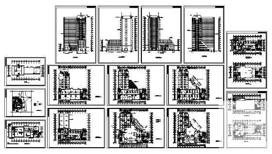 15层医院综合楼建筑方案设计CAD图纸 - 1