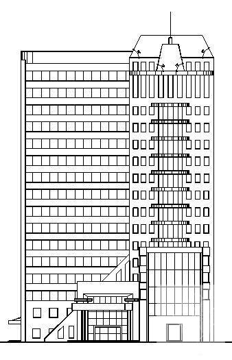 15层医院综合楼建筑方案设计CAD图纸 - 3