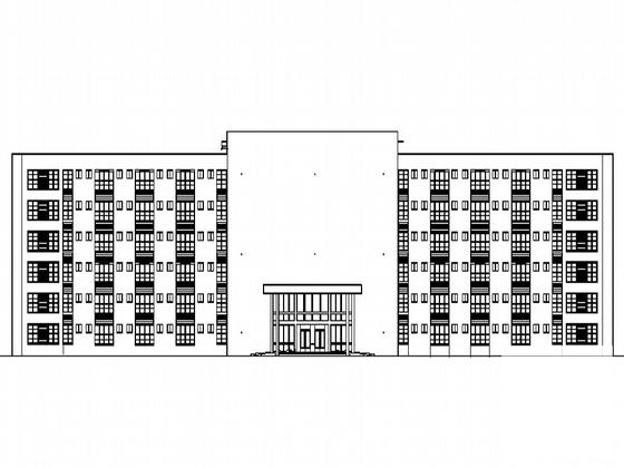 人民医院新区6层病房楼建筑施工套CAD图纸 - 2