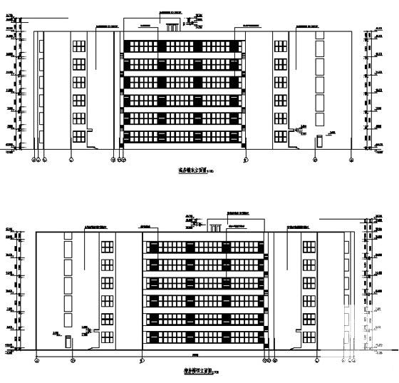 人民医院新区6层病房楼建筑施工套CAD图纸 - 3