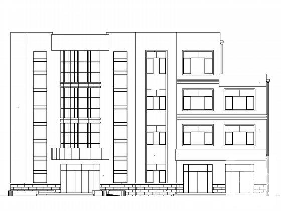 4层防疫站建筑CAD施工图纸 - 1