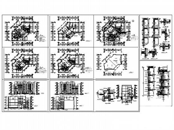 4层防疫站建筑CAD施工图纸 - 3