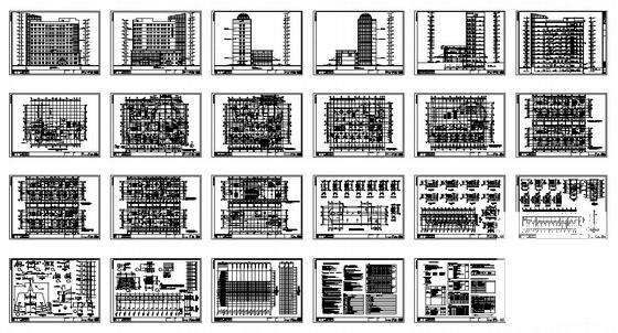 级市大型11层人民医院建筑施工CAD图纸 - 1