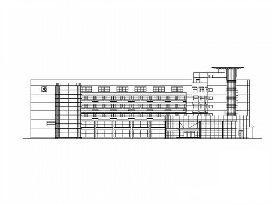 医院6层心理综合楼建筑施工CAD图纸 - 2