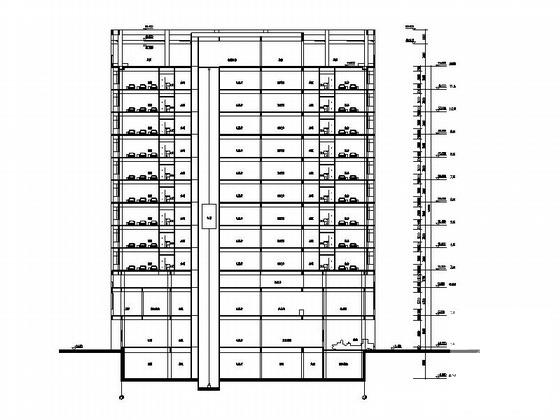 12层病房建筑CAD施工图纸 - 1