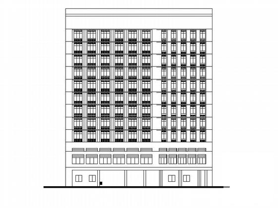 12层病房建筑CAD施工图纸 - 3