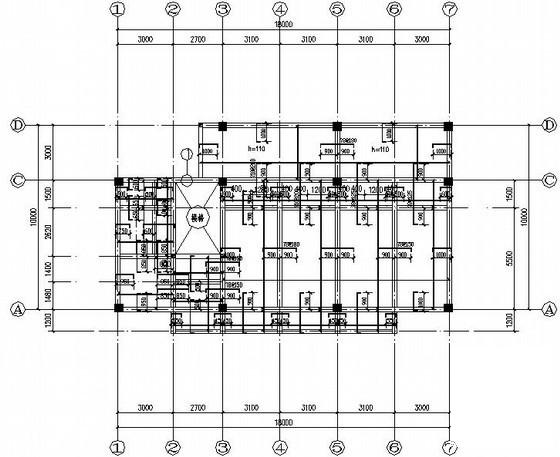邮政局综合楼框架结构CAD施工图纸 - 4