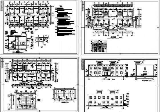 2层小诊所建筑方案设计CAD图纸 - 2