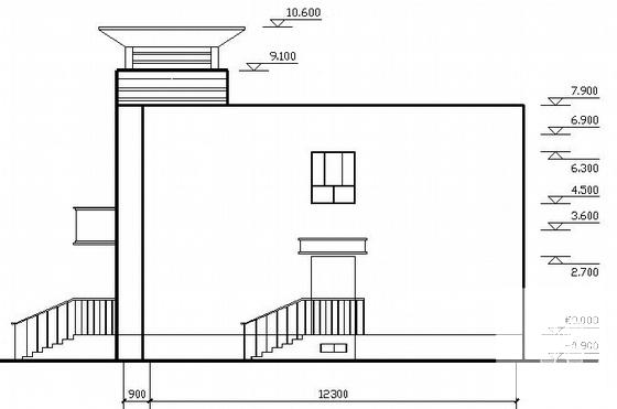 2层小诊所建筑方案设计CAD图纸 - 3