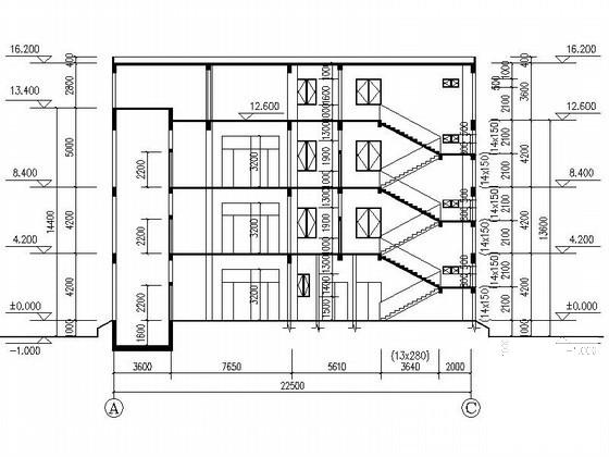 人民医院3层住院楼建筑施工CAD图纸（6号楼） - 3