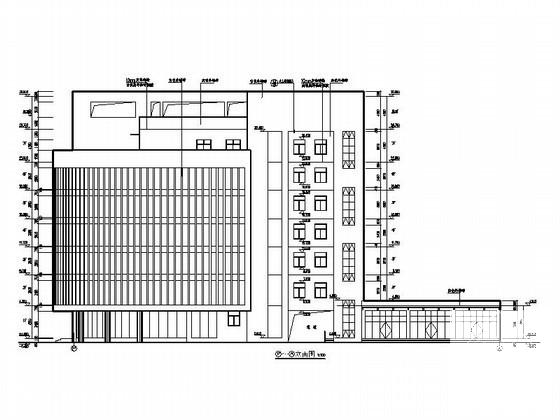 人民医院7层院综合楼建筑施工CAD图纸(地下室平面图) - 2