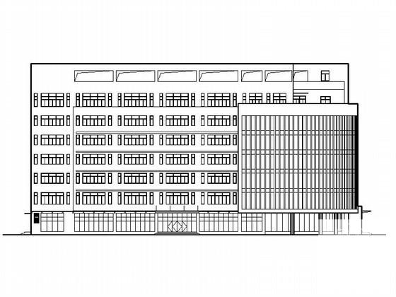 人民医院7层院综合楼建筑施工CAD图纸(地下室平面图) - 4