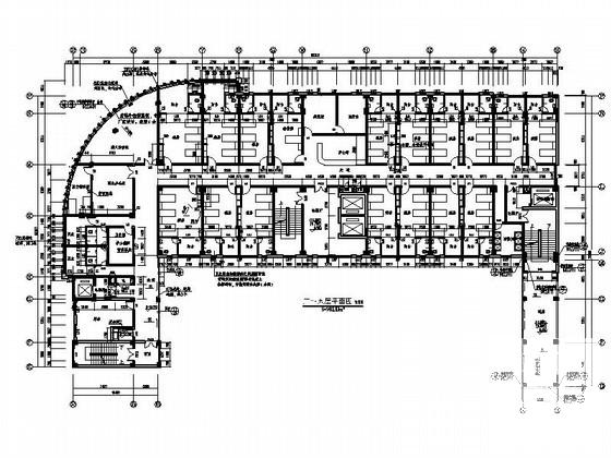 人民医院7层院综合楼建筑施工CAD图纸(地下室平面图) - 5