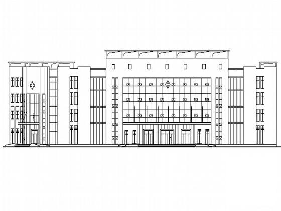 4层县级医院急诊楼建筑施工CAD图纸(消防控制中心) - 5