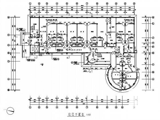 3层传染病房建筑施工CAD图纸(卫生间大样图) - 4