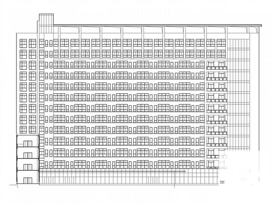 13层医院病房楼建筑CAD施工图纸 - 5