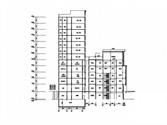 18层人民医院门诊楼改扩建建筑施工CAD图纸 - 2