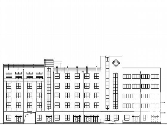 5层中医医院综合楼建筑施工CAD图纸 - 4