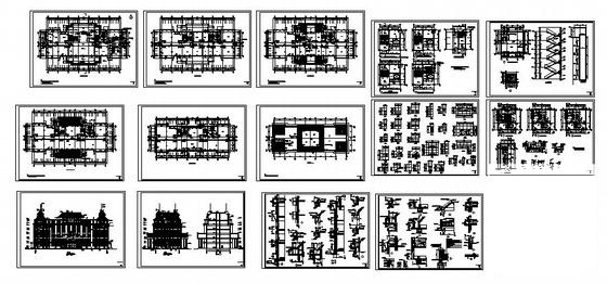 欧式7层医院诊疗楼建筑施工CAD图纸(卫生间详图) - 2