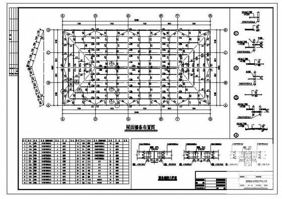 轻钢屋面结构施工图 - 3