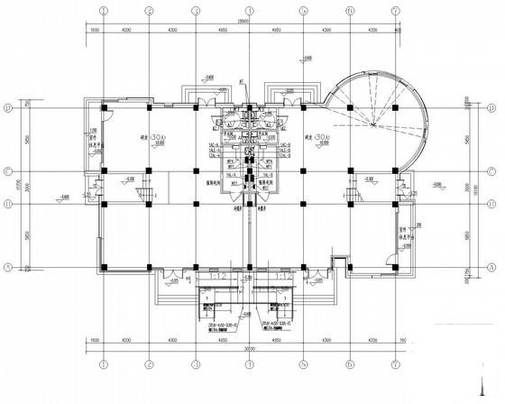 1420平米两层研发及设备用房强电系统施工图纸 - 1