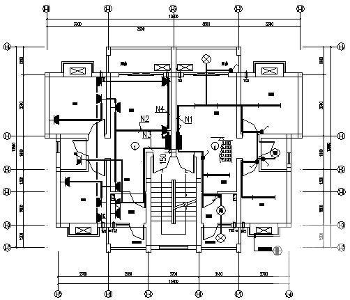 6层拆迁安居房电气施工图纸（1号楼） - 3