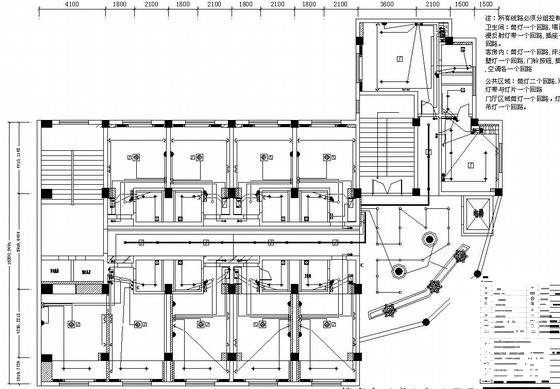 3000平米6层酒店强电施工图纸（一级负荷） - 2