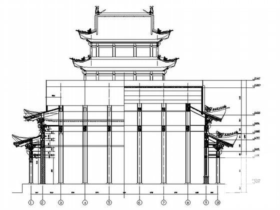 大雄宝殿建筑图纸 - 2