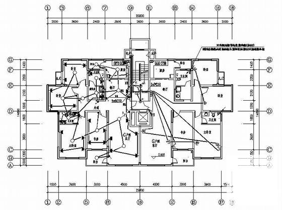 3387平米地上11层住宅楼电气施工图纸 - 3