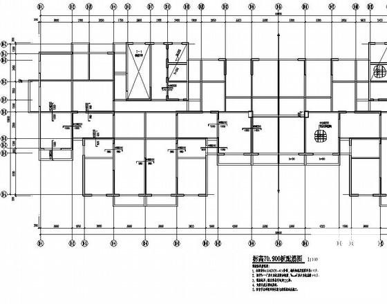 西北地区24层剪力墙住宅楼结构设计施工图纸 - 2