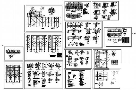 钢料仓结构设计施工图纸 - 1