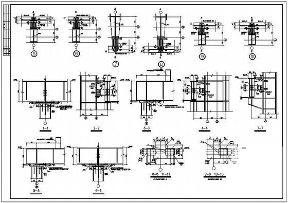 100吨铸造车间带吊车门式刚架结构设计图纸 - 3