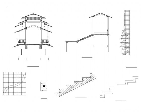 仿古建筑施工图纸 - 5