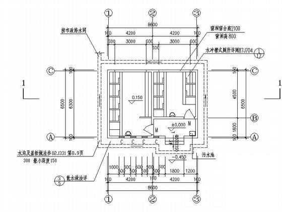 公共厕所施工图纸 - 3