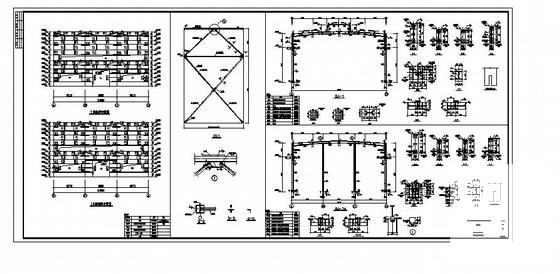 24米跨单层门钢厂房结构施工图纸（6度抗震） - 4