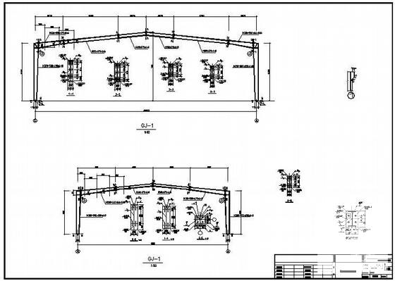 配件制造公司厂房结构大样图（6度抗震） - 3